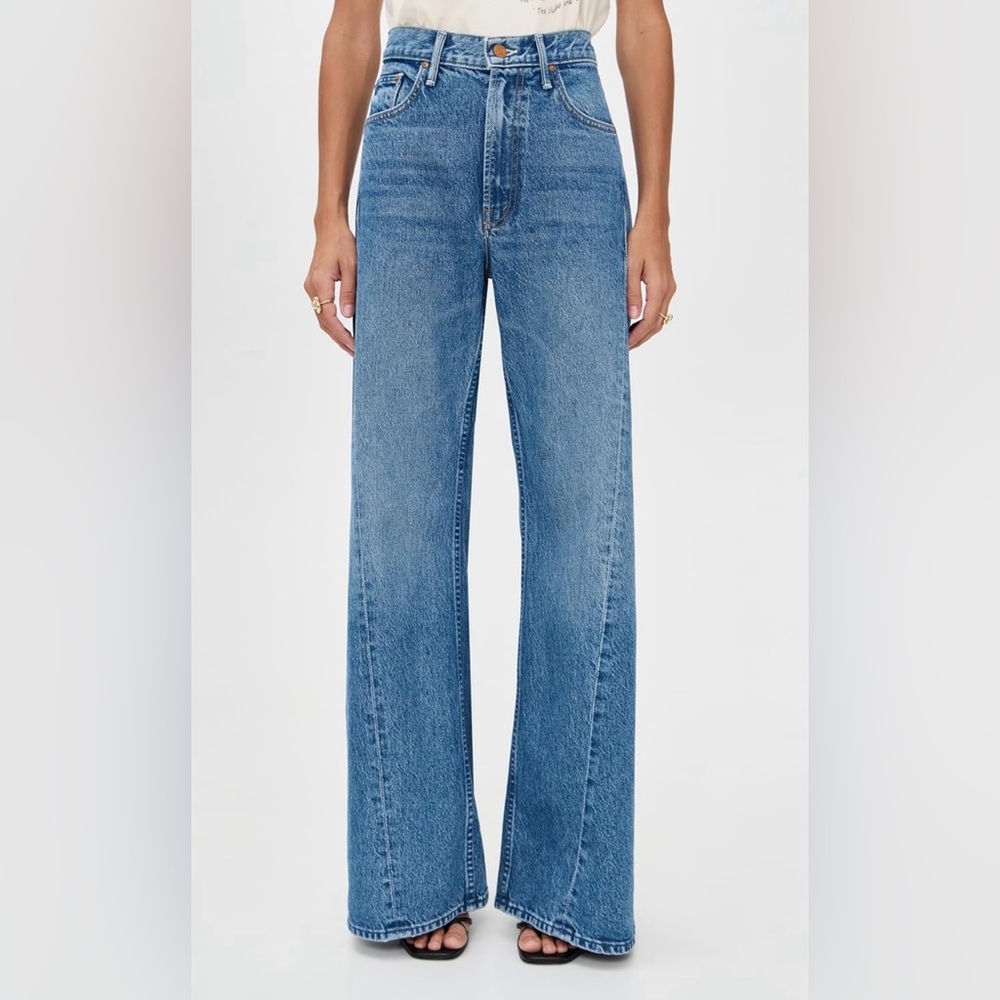 MOTHER Lemon Twist High Waist Wide Leg Jean